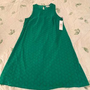NWT  Calvin Klein Green Dress 10